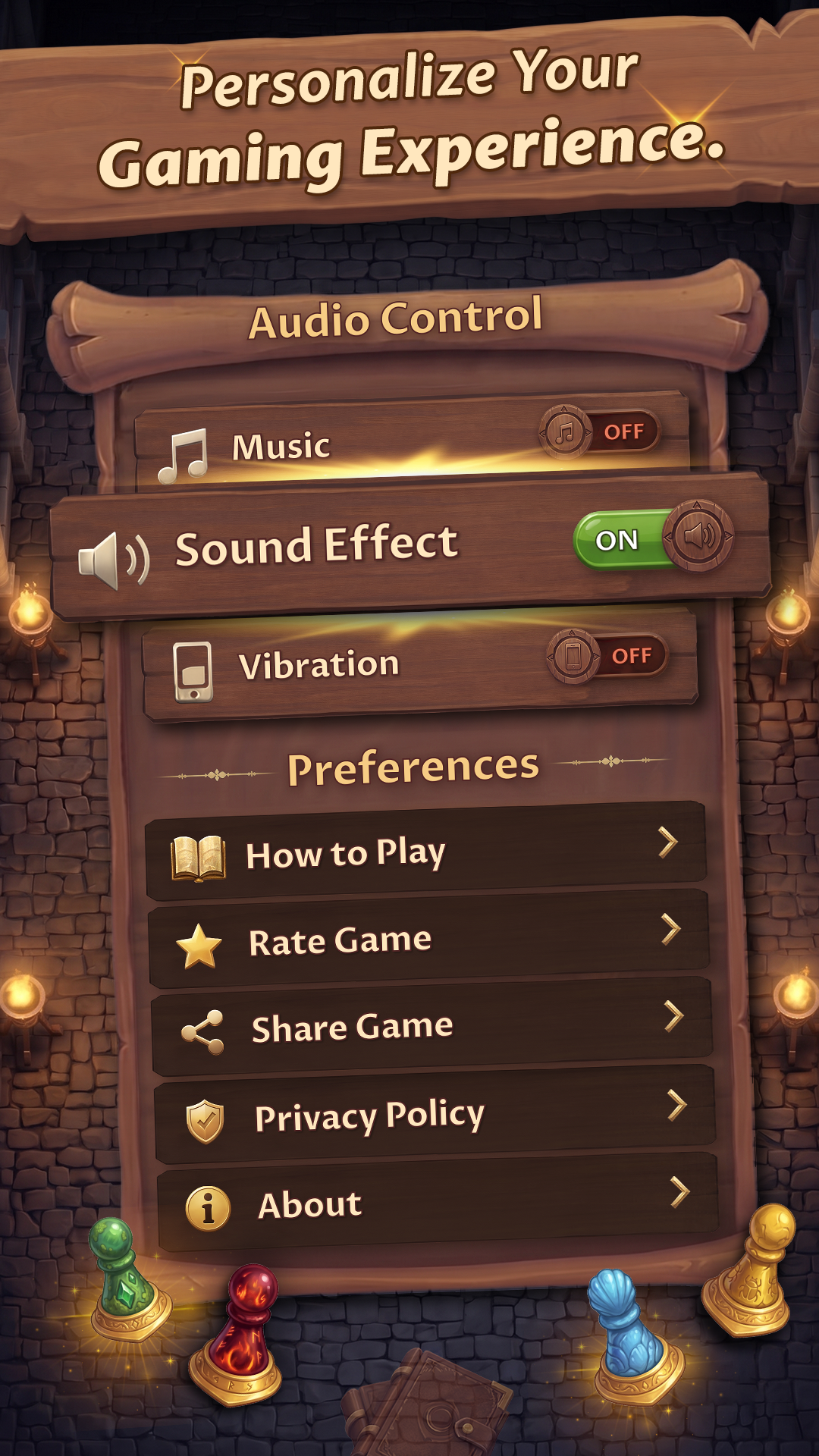 Settings and Audio